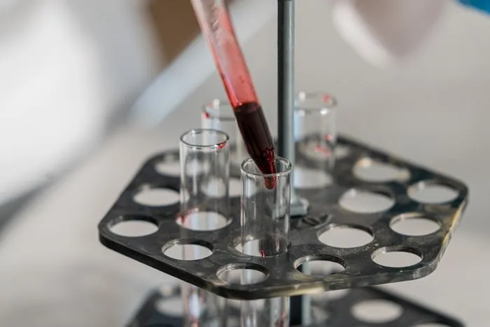 Blood test for hormones